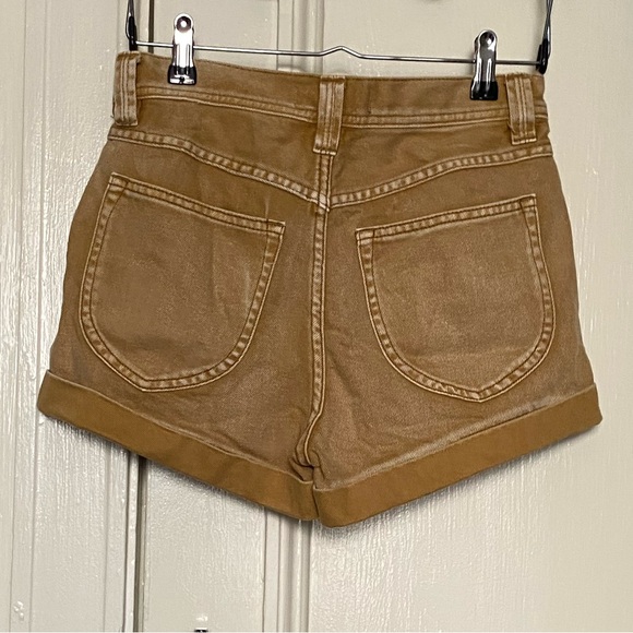 Women’s We the Free Mustard Yellow Denim Shorts, Size 25 - Picture 2 of 5